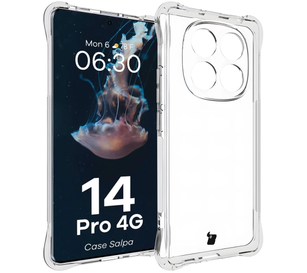 Bizon Elastyczne Salpa do Xiaomi Redmi Note 14 Pro 4G Przezroczysty