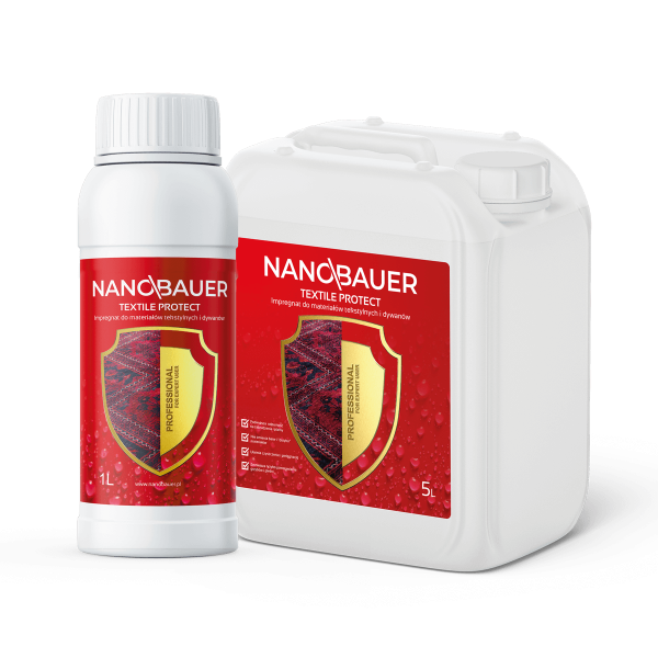 Impregnat do materiałów tekstylnych i dywanów - NANOBAUER® TEXTILE PROTECT