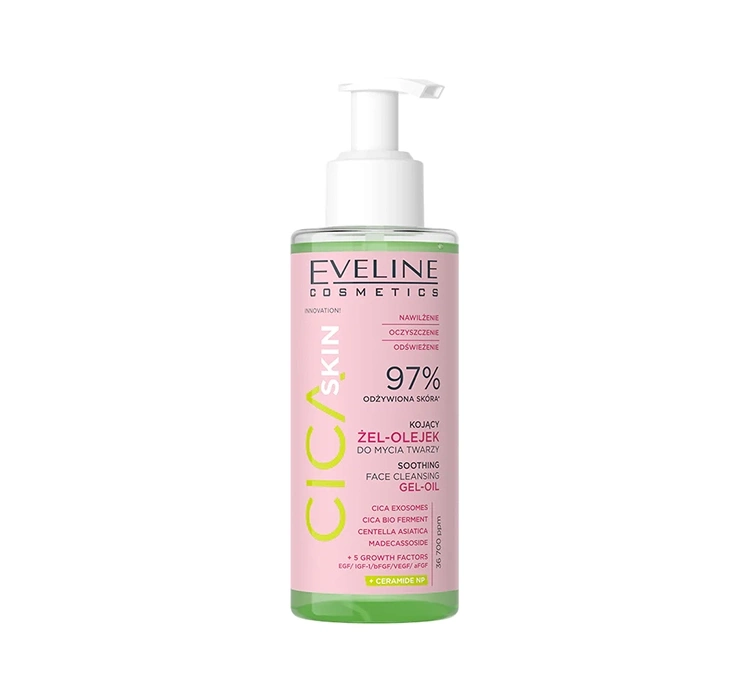 Eveline CICA Skin kojący żel-olejek do mycia twarzy 145ml