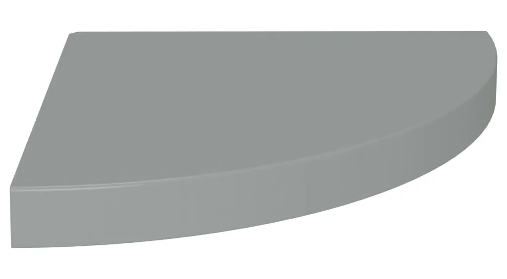 Narożna szara półka ścienna L6-P48