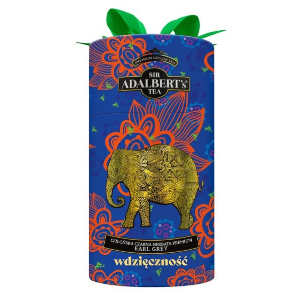 Sir Adalbert's WDZIĘCZNOŚĆ Puszka z kokardką herbata 80 g liść