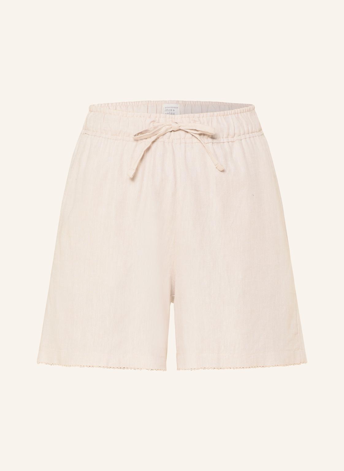 Schiesser Szorty Rekreacyjne Mix+Relax Z Lnem beige