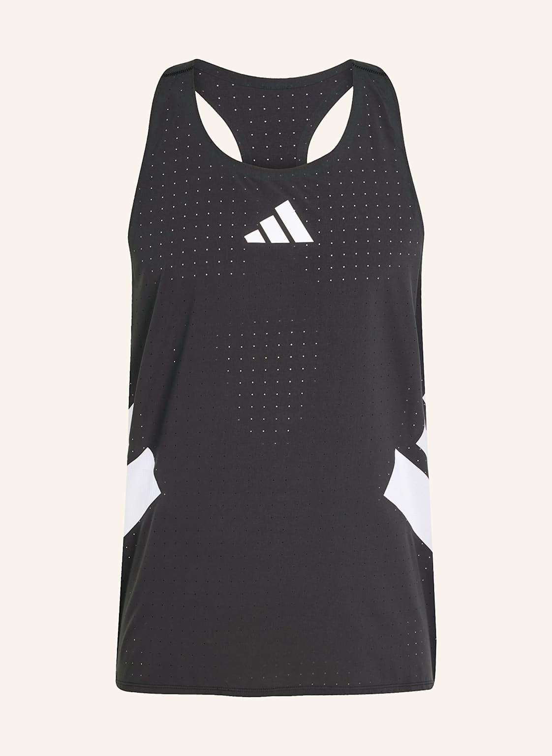 Adidas Top Do Biegania Adizero Road To Records Singlet schwarz
