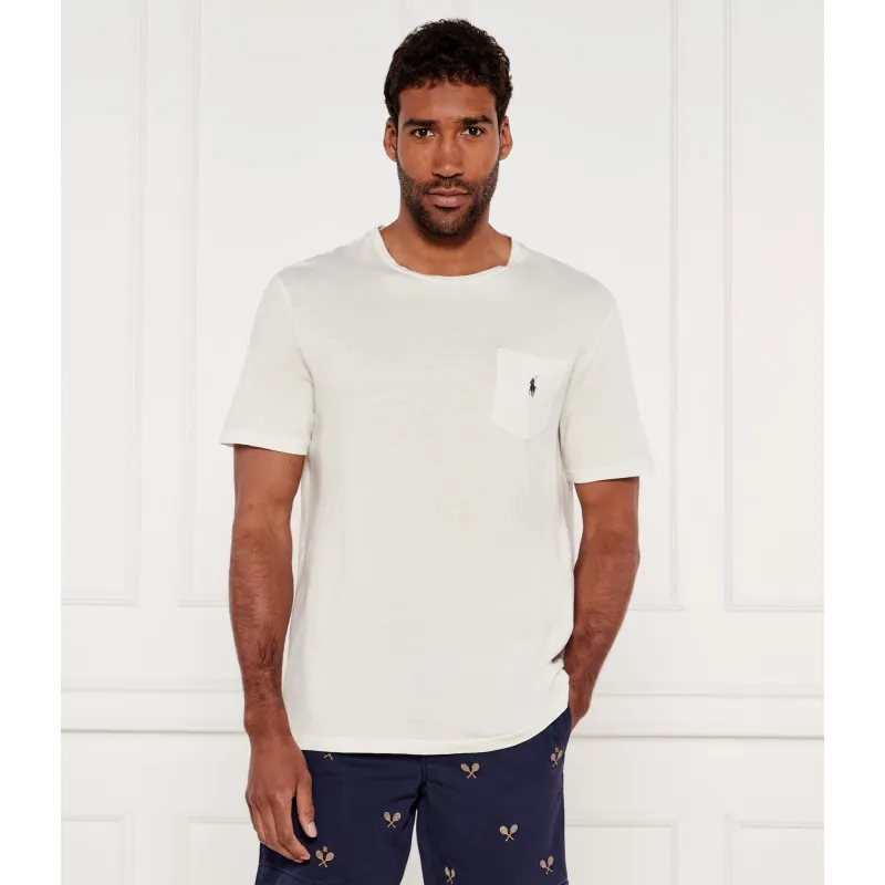 POLO RALPH LAUREN T-shirt Regular Fit z dodatkiem lnu