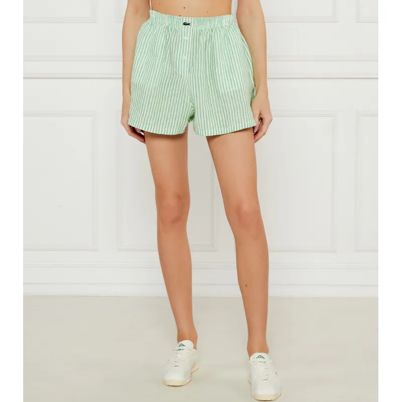 Lacoste Lniane szorty Loose fit