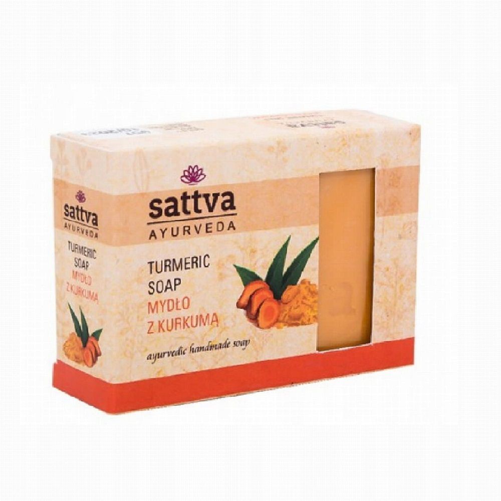 SATTVA Mydło do ciała w kostce z Kurkumą 125g