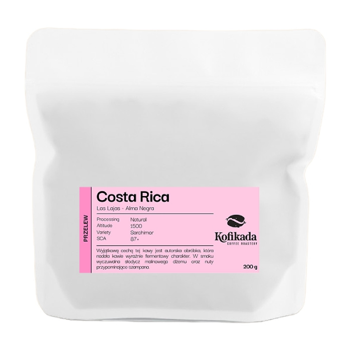 Kawa ziarnista Kofikada Costa Rica Las Lajas Alma Negra Filtr 200g