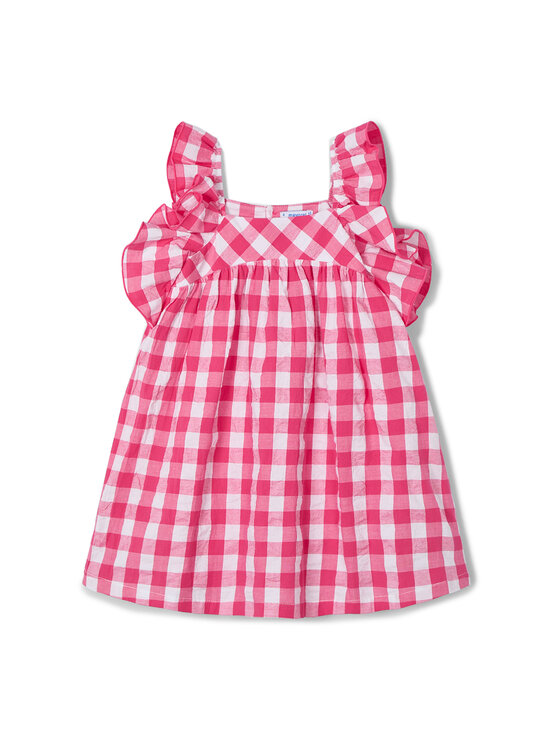 Mayoral Sukienka letnia 3935 Czerwony Regular Fit