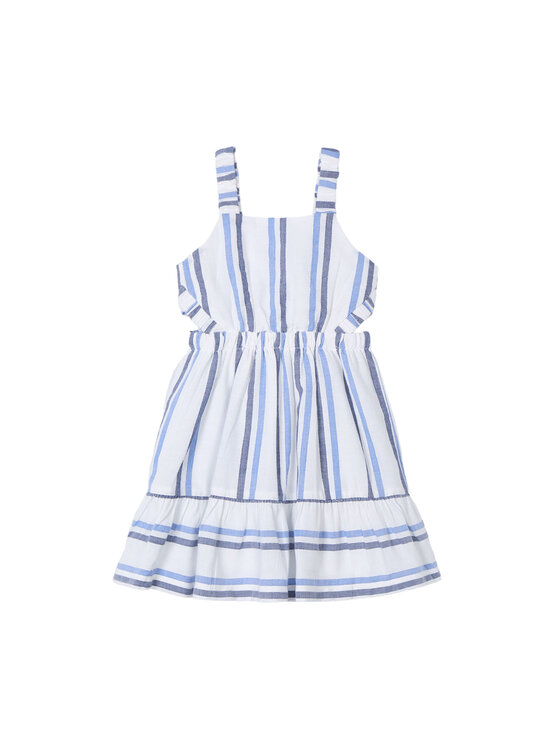 Mayoral Sukienka letnia 3965 Biały Regular Fit