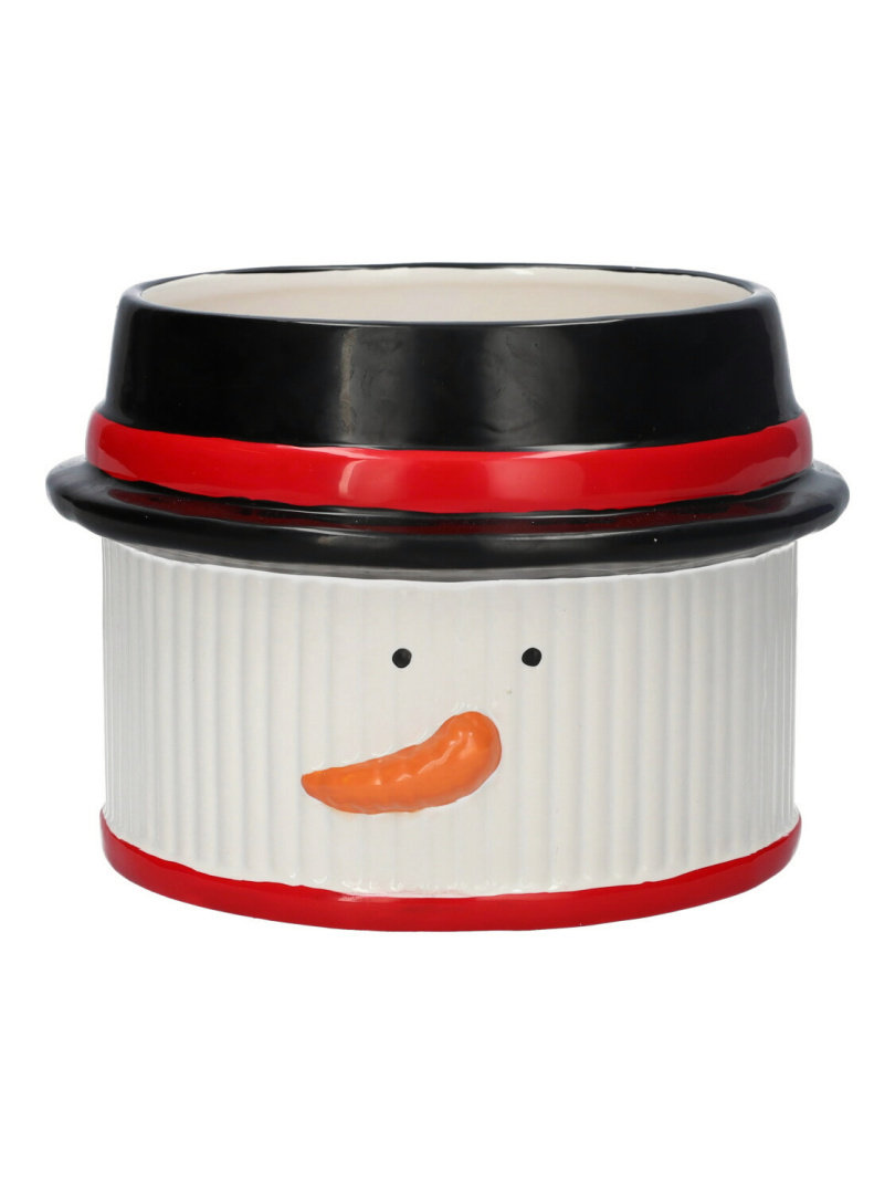 Osłonka doniczka ceramika ozdobna bałwanek święta