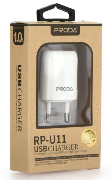 Ładowarka Sieciowa Proda Rp-U11 Usb Biała