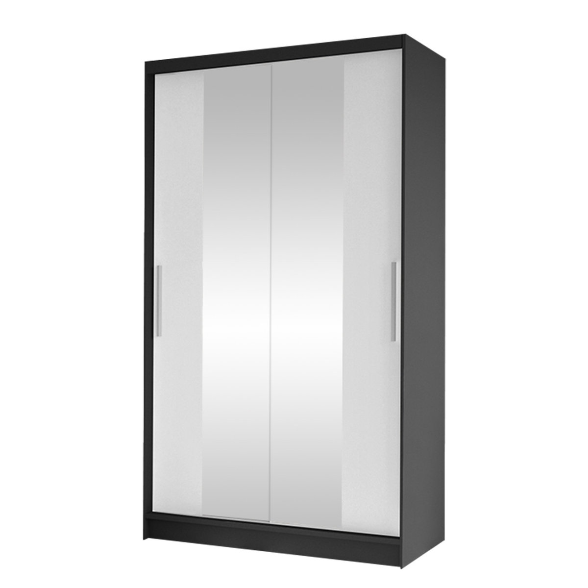 Szafa z drzwiami przesuwnymi Costa II, Czarny / Biały