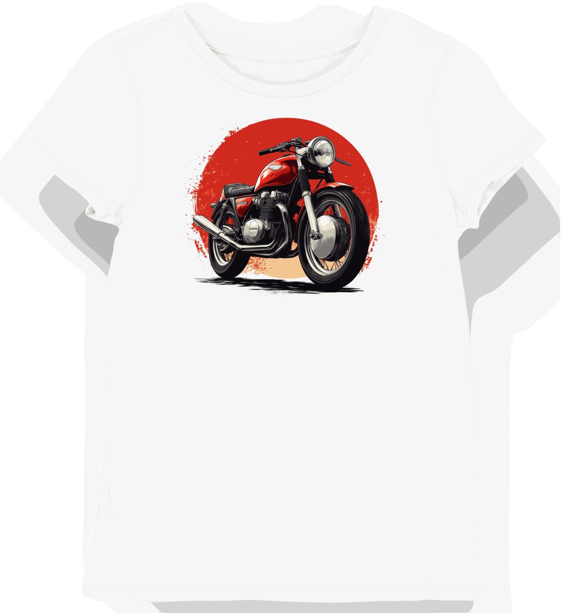Koszulka damska biała Honda CB750 Czerwony Styl Klasycznego Motocykla XXL