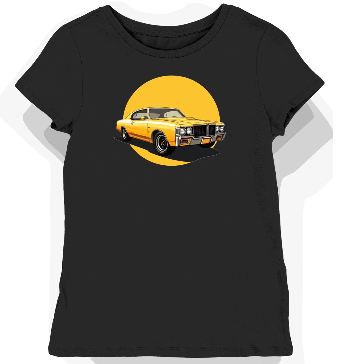 Koszulka damska czarna z motywem klasycznego Buick GSX M
