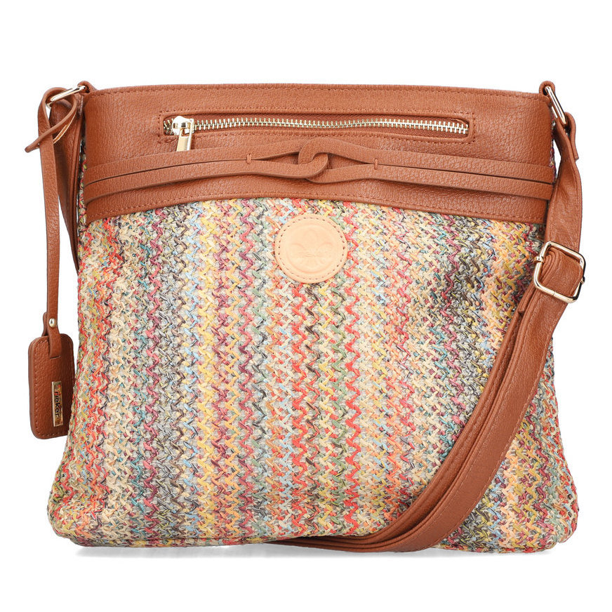 Rieker H1519-90 MULTI torebka damska EKO brązowa/kolorowa