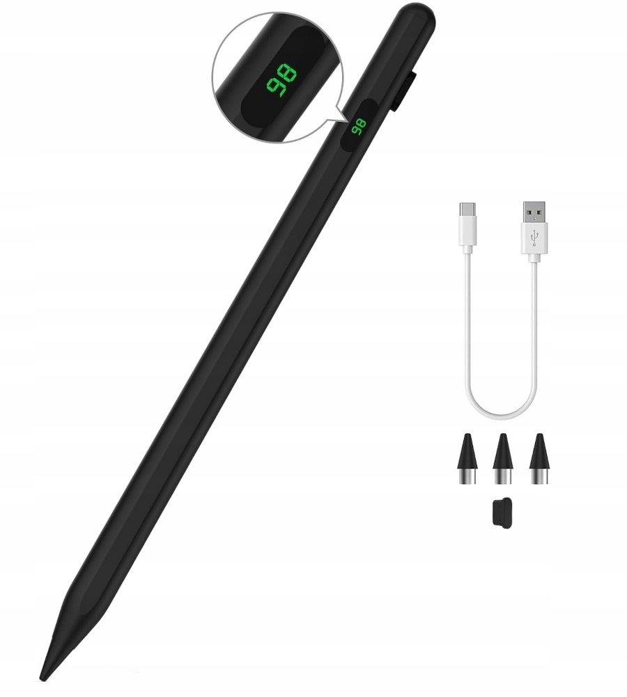 AKTYWNY RYSIK Z WYŚWIETLACZEM PENCIL STYLUS PEN PAD DO TABLET TELEFON IPAD