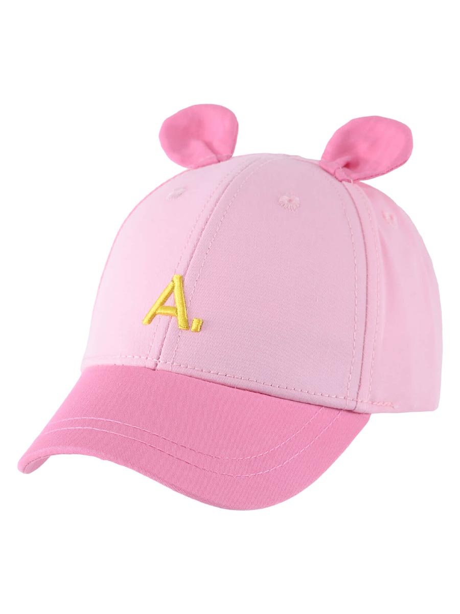 Czapka z daszkiem dziecięca, myszka, jasnoróżowa, Be Snazzy r.48/50