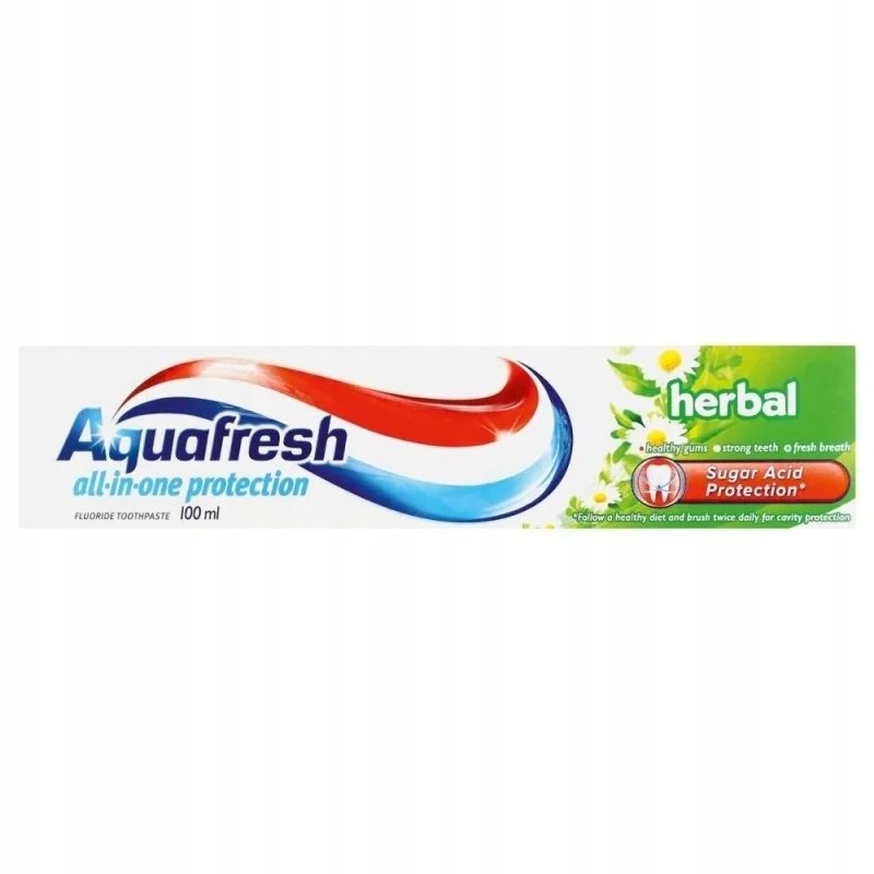Aquafresh Pasta do Zębów Herbal Świeży Ziołowy Aromat Zdrowe Zęby 100 ml