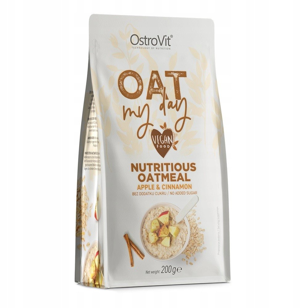 OstroVit Oat My Day Owsianka Jabłkowo Cynamonowa Zdrowa Przekąska 200 g