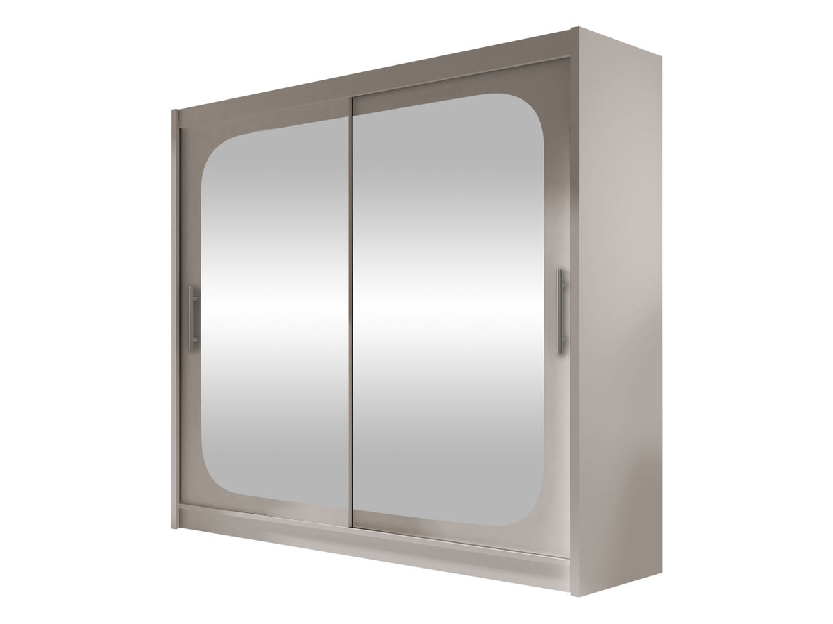 Szafa z drzwiami przesuwnymi London VIII, Kaszmir / Lustro