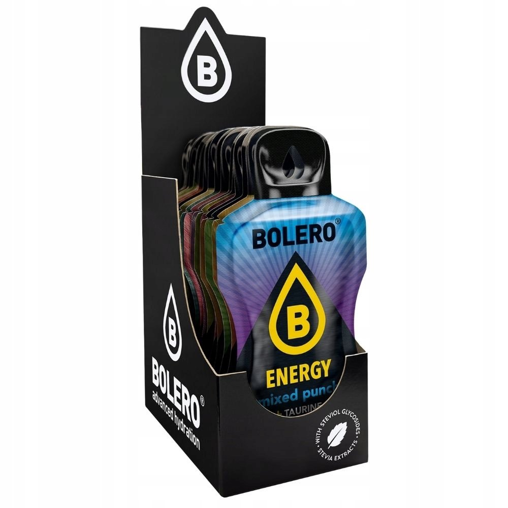 Bolero Energy Mix 20 Smaków Kofeina Guarana Żeń-szeń 20 x 14 g