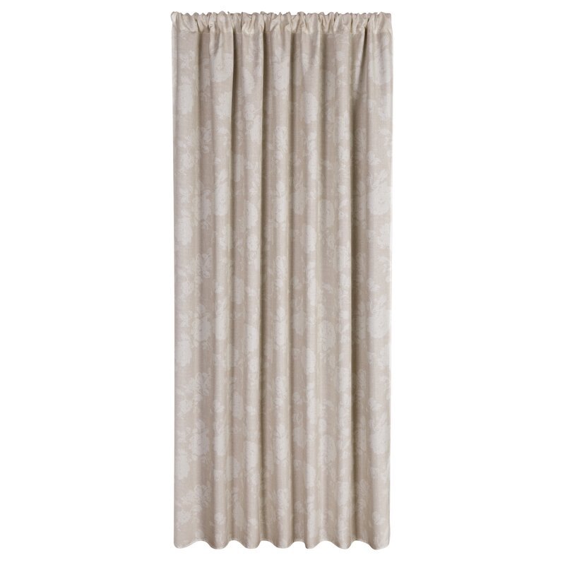 Zasłona gotowa 155x200 Garden pudrowa do ogrodu wodoodporna mocowana na tunelu