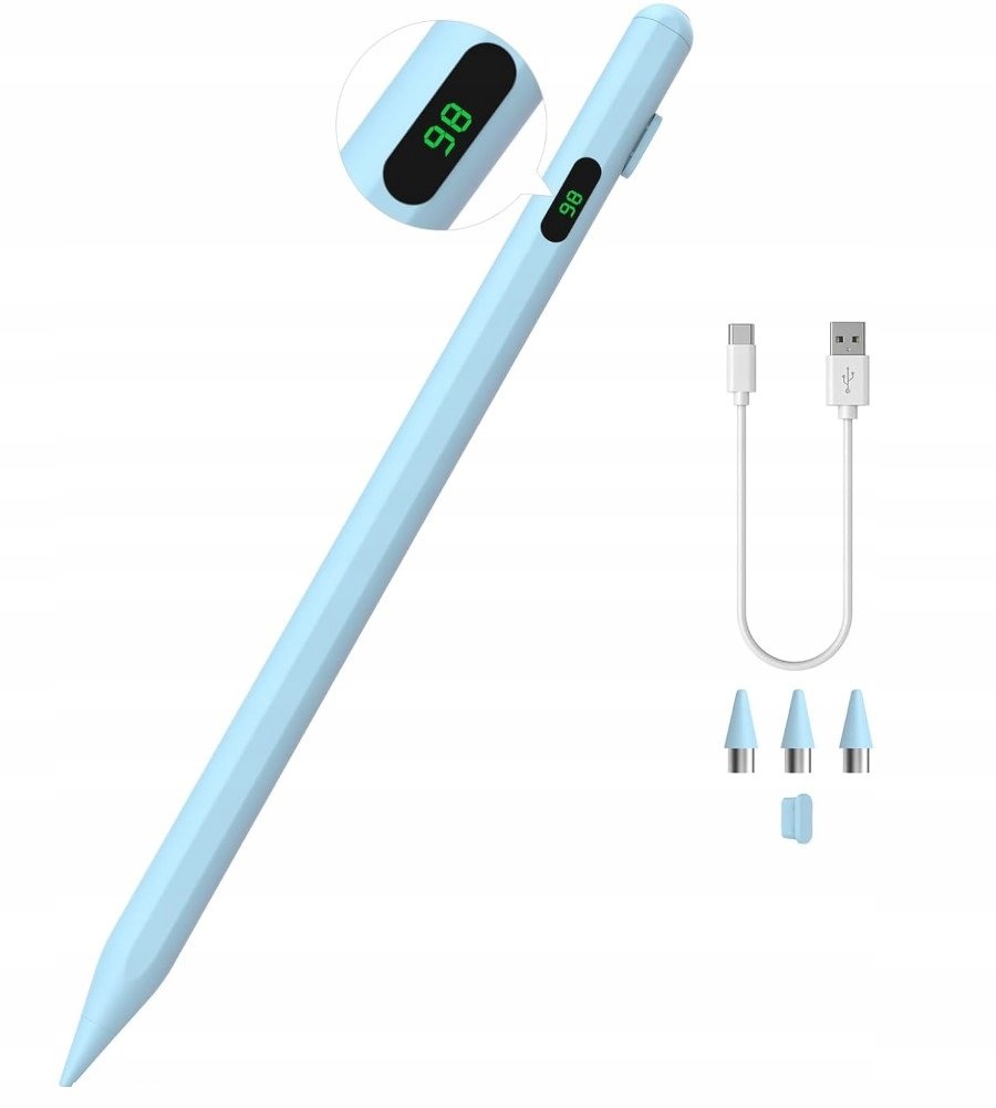 AKTYWNY RYSIK Z WYŚWIETLACZEM PENCIL STYLUS PEN PAD DO TABLET TELEFON IPAD