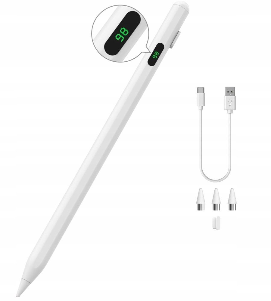 AKTYWNY RYSIK Z WYŚWIETLACZEM PENCIL STYLUS PEN PAD DO TABLET TELEFON IPAD