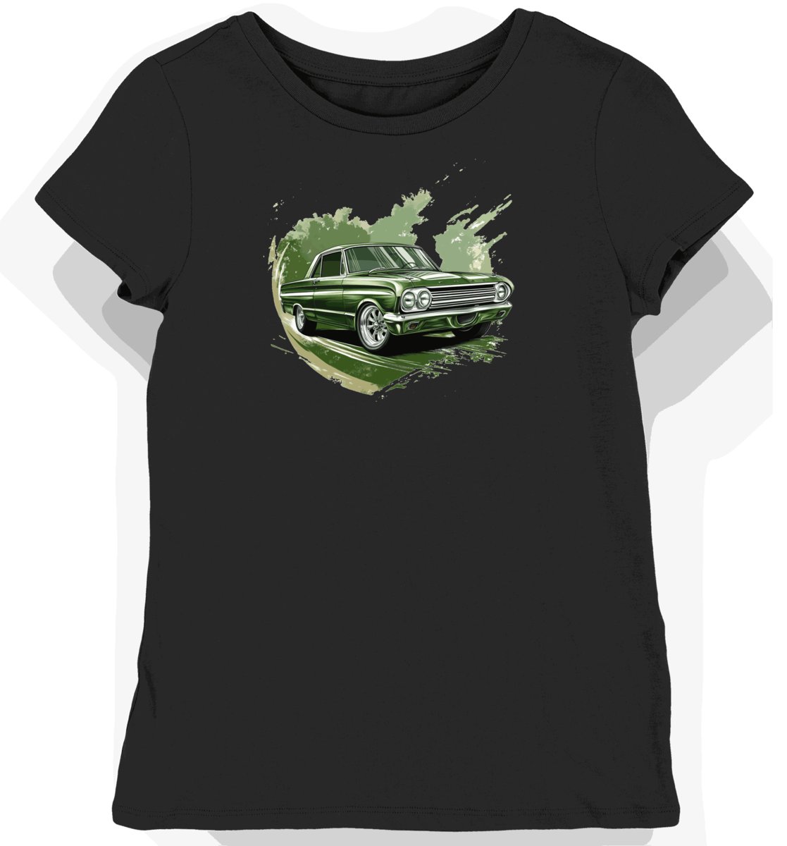 Koszulka damska czarna z motywem klasycznego Forda Falcona XXL