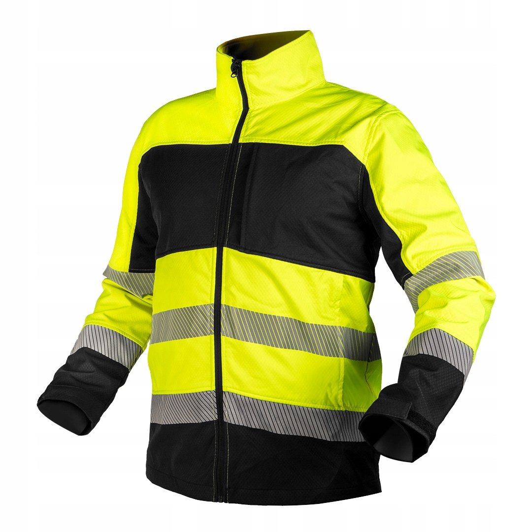 Kurtka robocza odblaskowa ostrzegawcza Softshell żółta rozm XXXL NEO TOOLS
