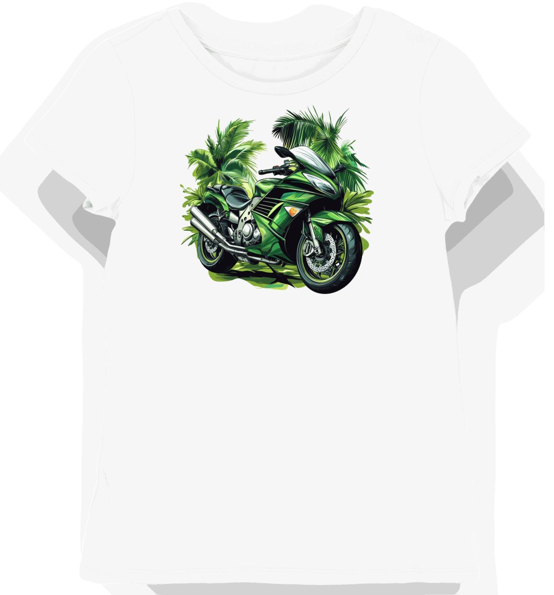 Koszulka damska biała z Klasycznym Motywem Motocyklowym XXL