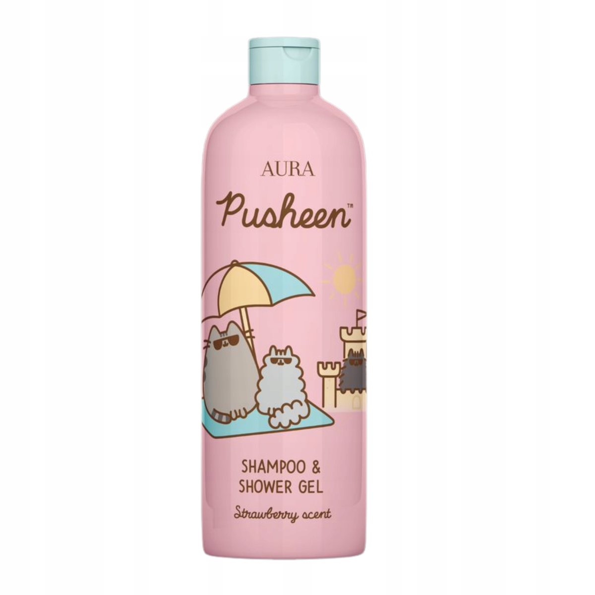 PUSHEEN Szampon i Żel pod Prysznic Truskawka 500ml