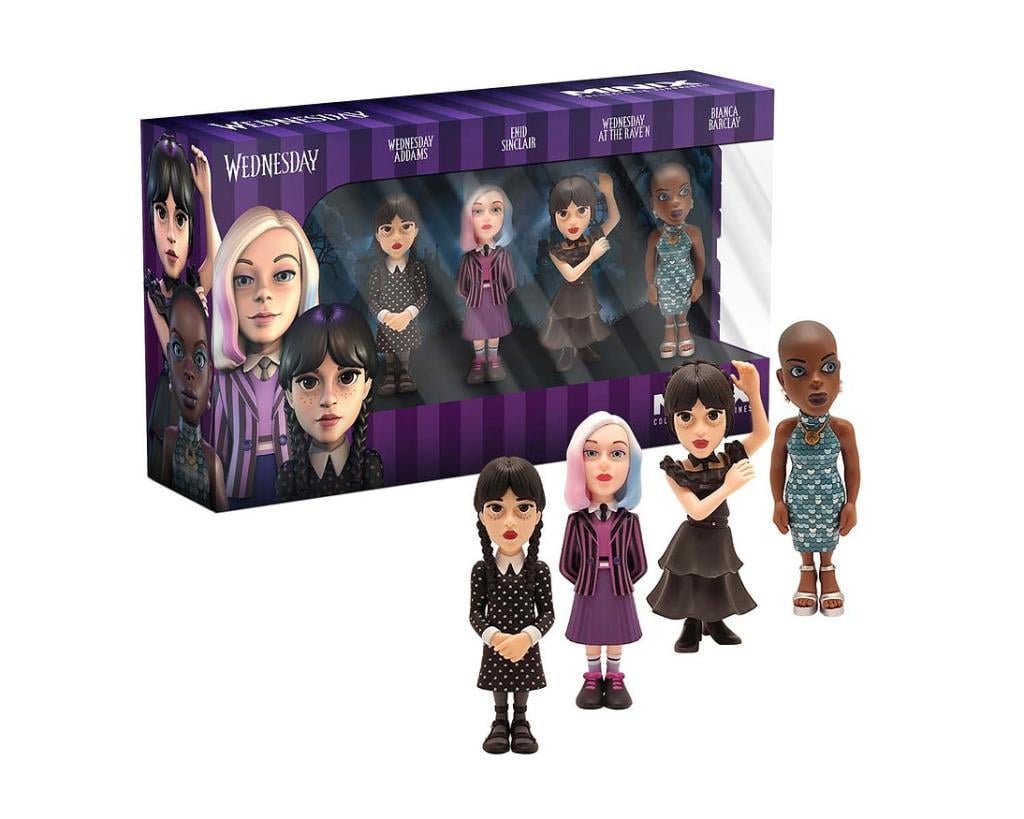 wednesday -wednesday, wednesday in dress,enid,bianca -4 fig. minix 7cm