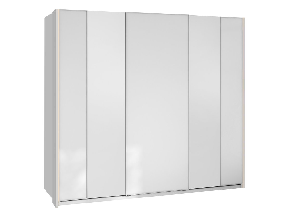 Szafa trzydrzwiowa Maxi 3D 250 MX06 z oświetleniem LED, Biały
