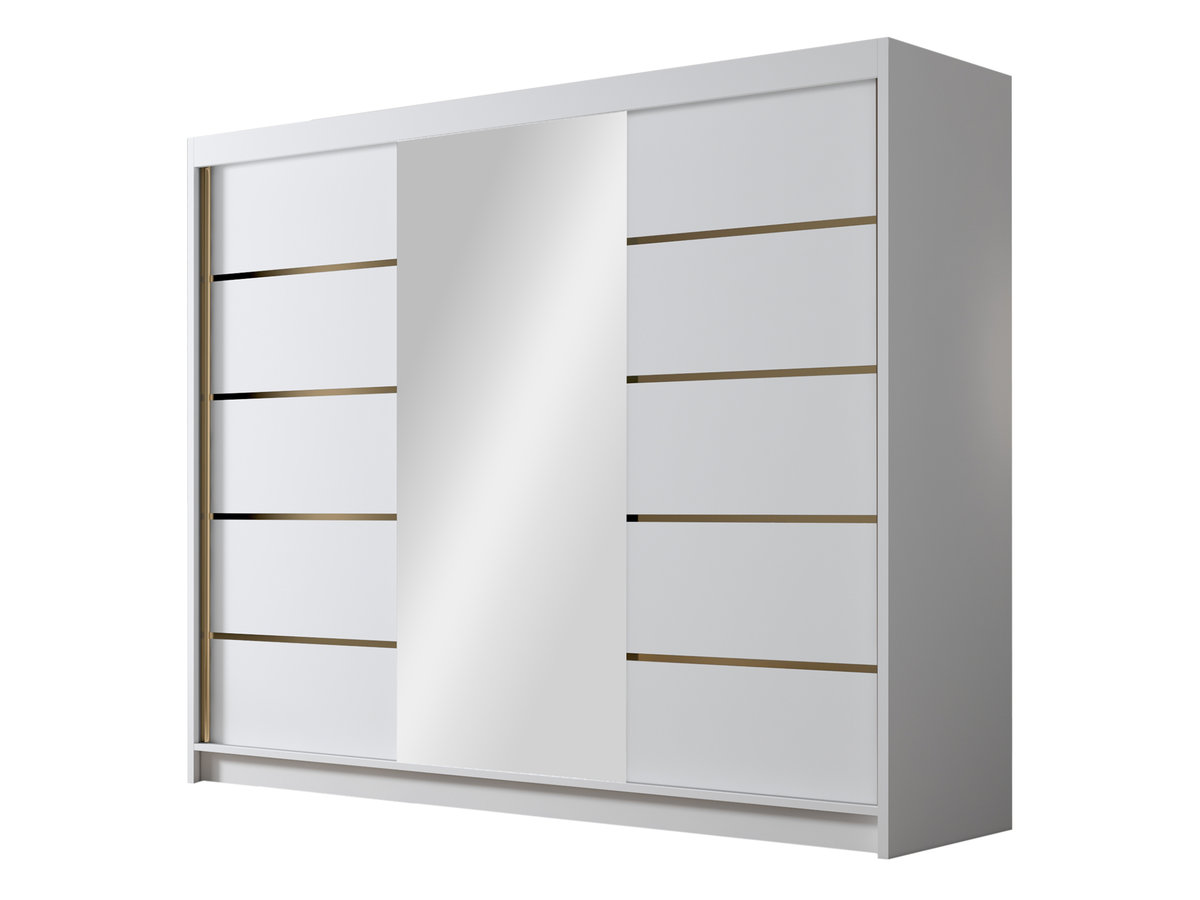 Szafa z lustrem Amber VI 250, Biały