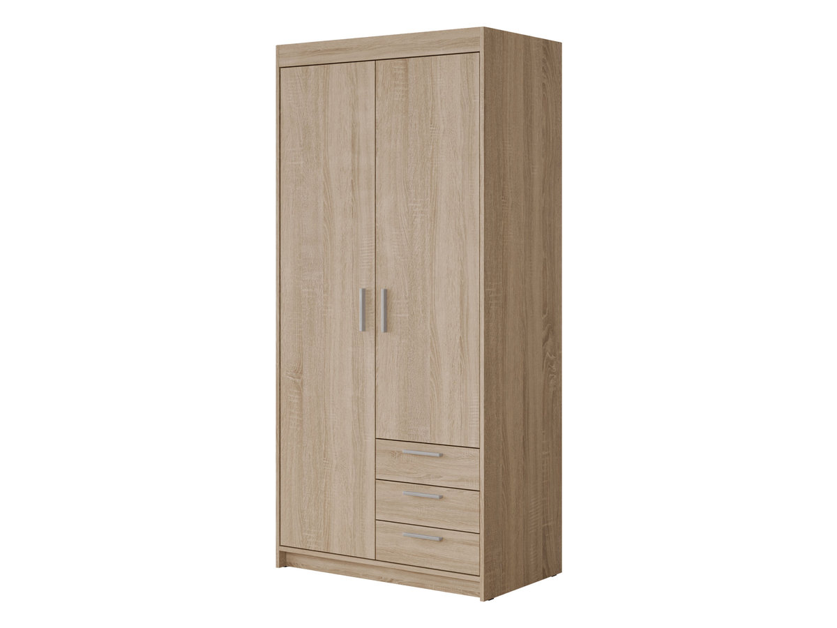 Szafa dwudrzwiowa Elena 2D3S, Dąb Lefkas