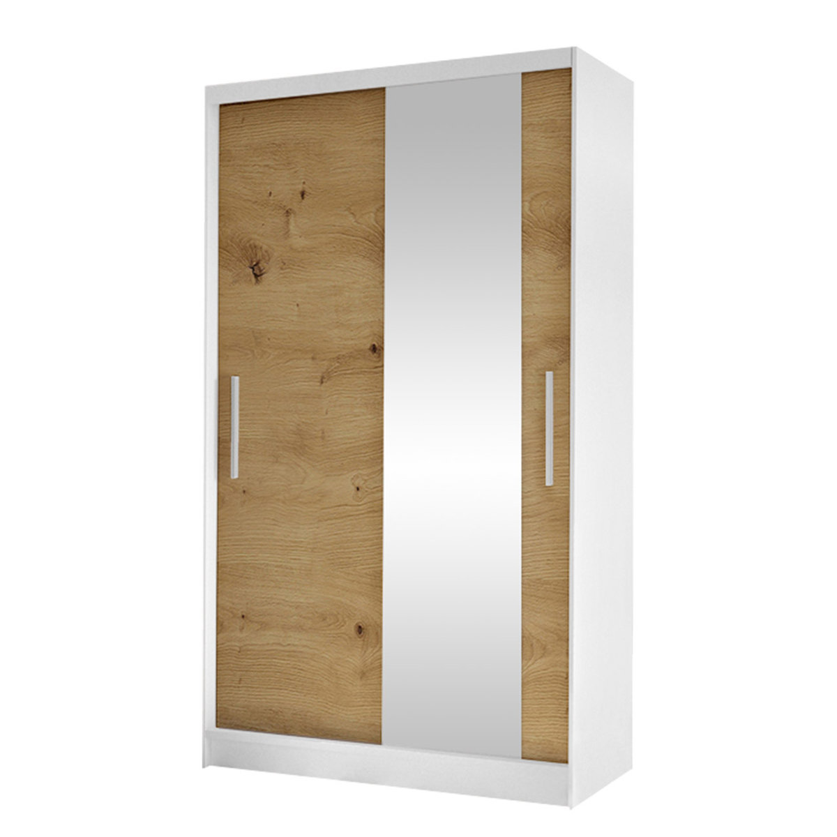 Szafa z drzwiami przesuwnymi Costa VI, Biały / Dąb Artisan