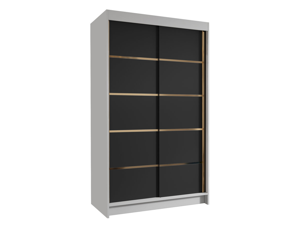 Szafa pokojowa Vigo IV 100, Biały / Czarny