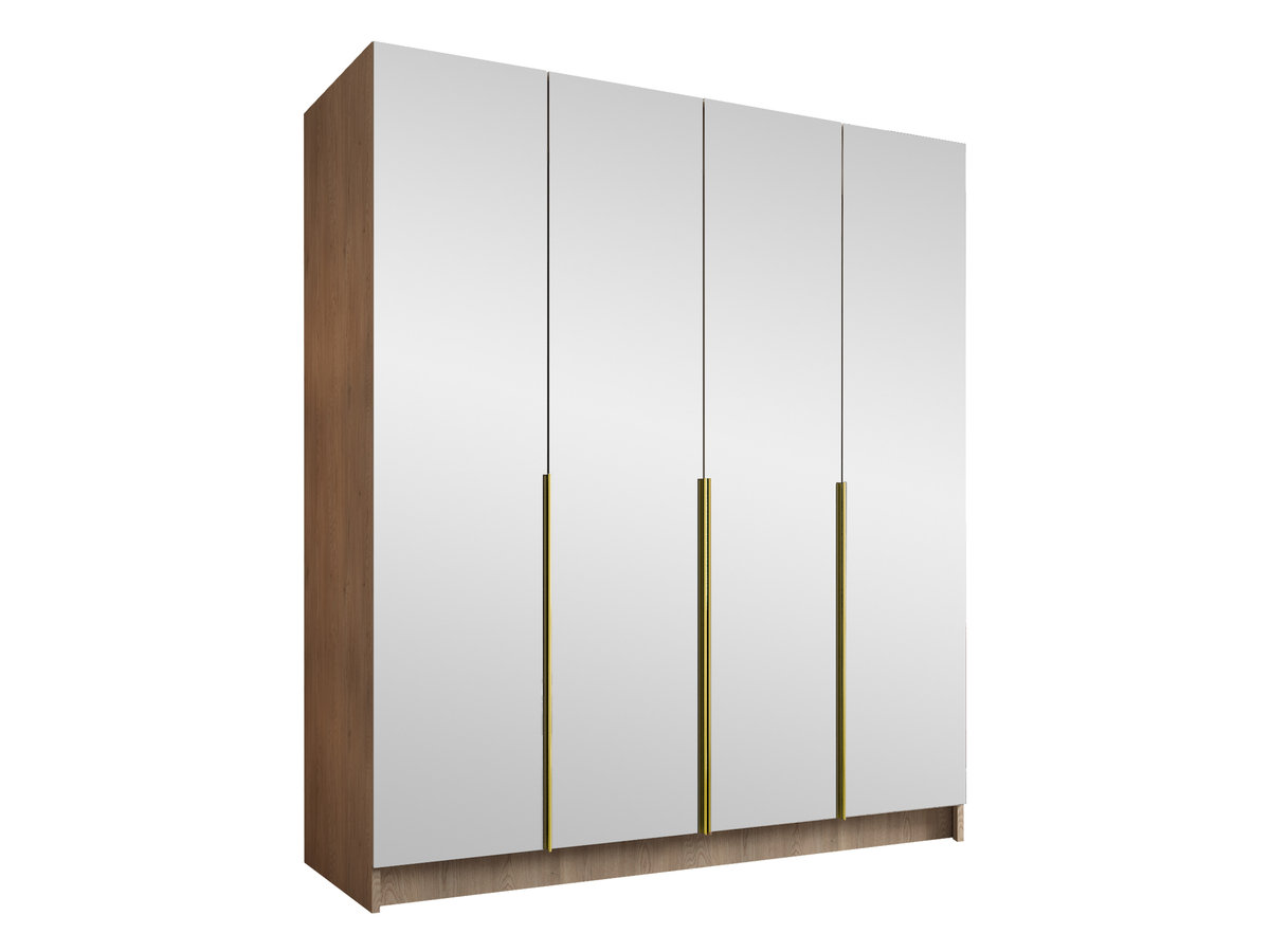 Szafa z lustrem Santi III, Dąb Cremona / Dąb Cremona + Złoty