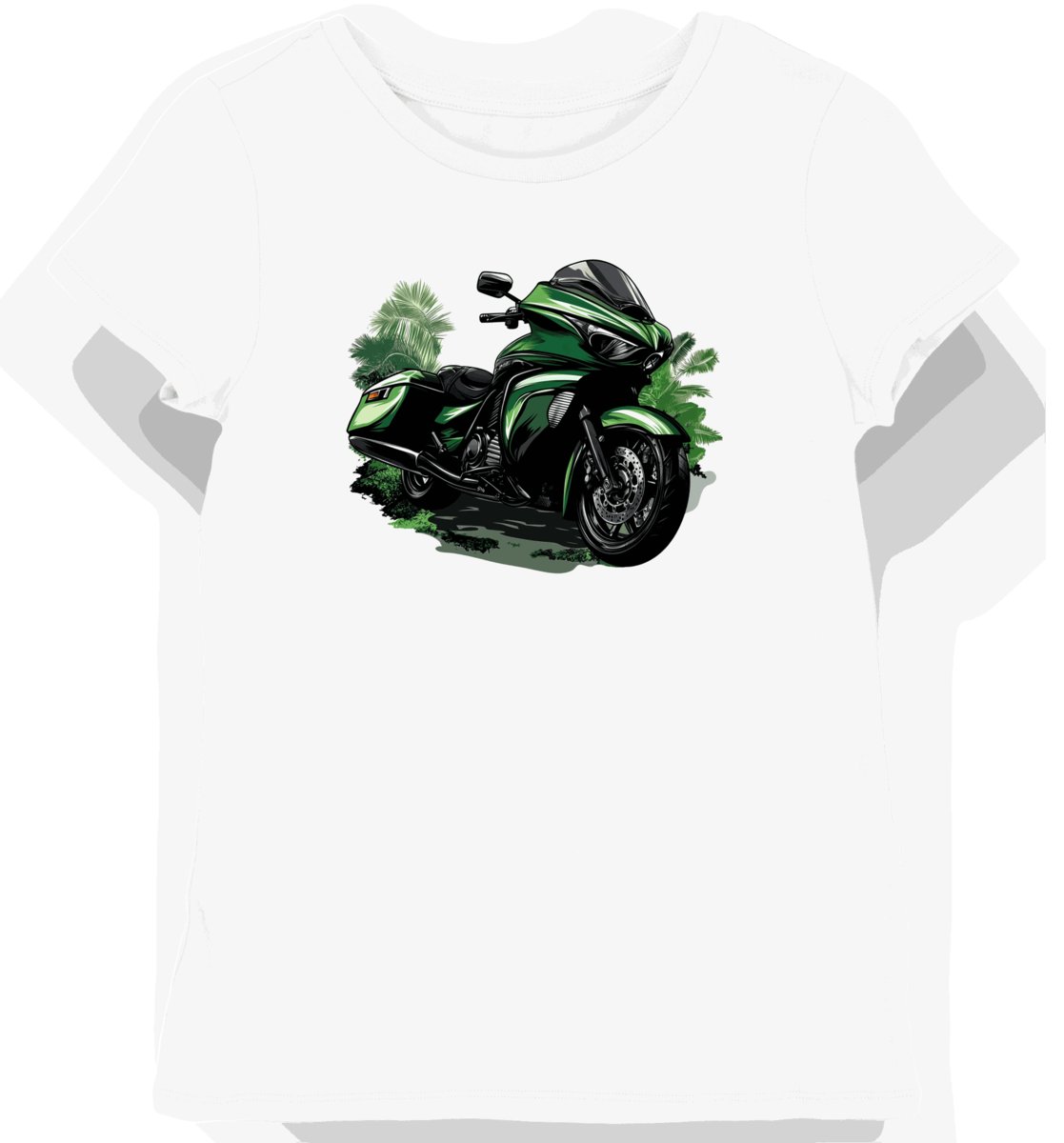 Koszulka damska biała z Motywem Eleganckiego Kawasaki Voyager L