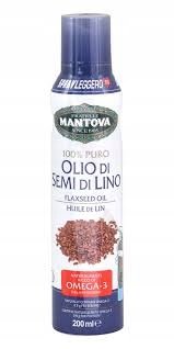 Olej lniany w spraju Spray Olio di Semi di Lino 200ml - Fratelli Mantova