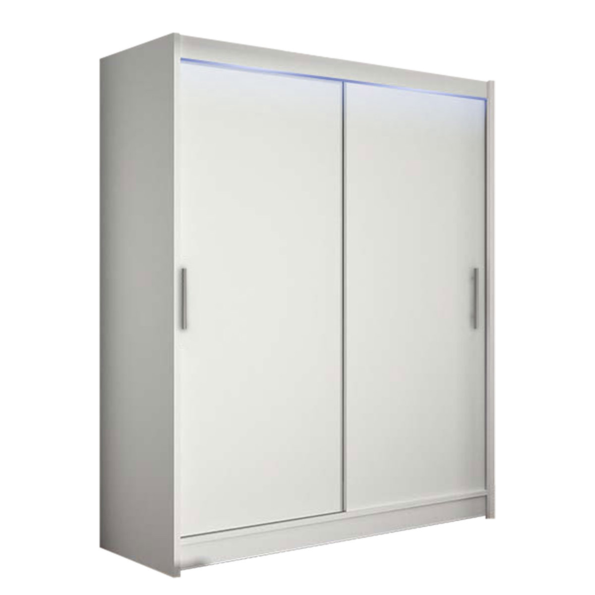 Szafa z drzwiami przesuwnymi Westa I z oświetleniem RGB, Biały