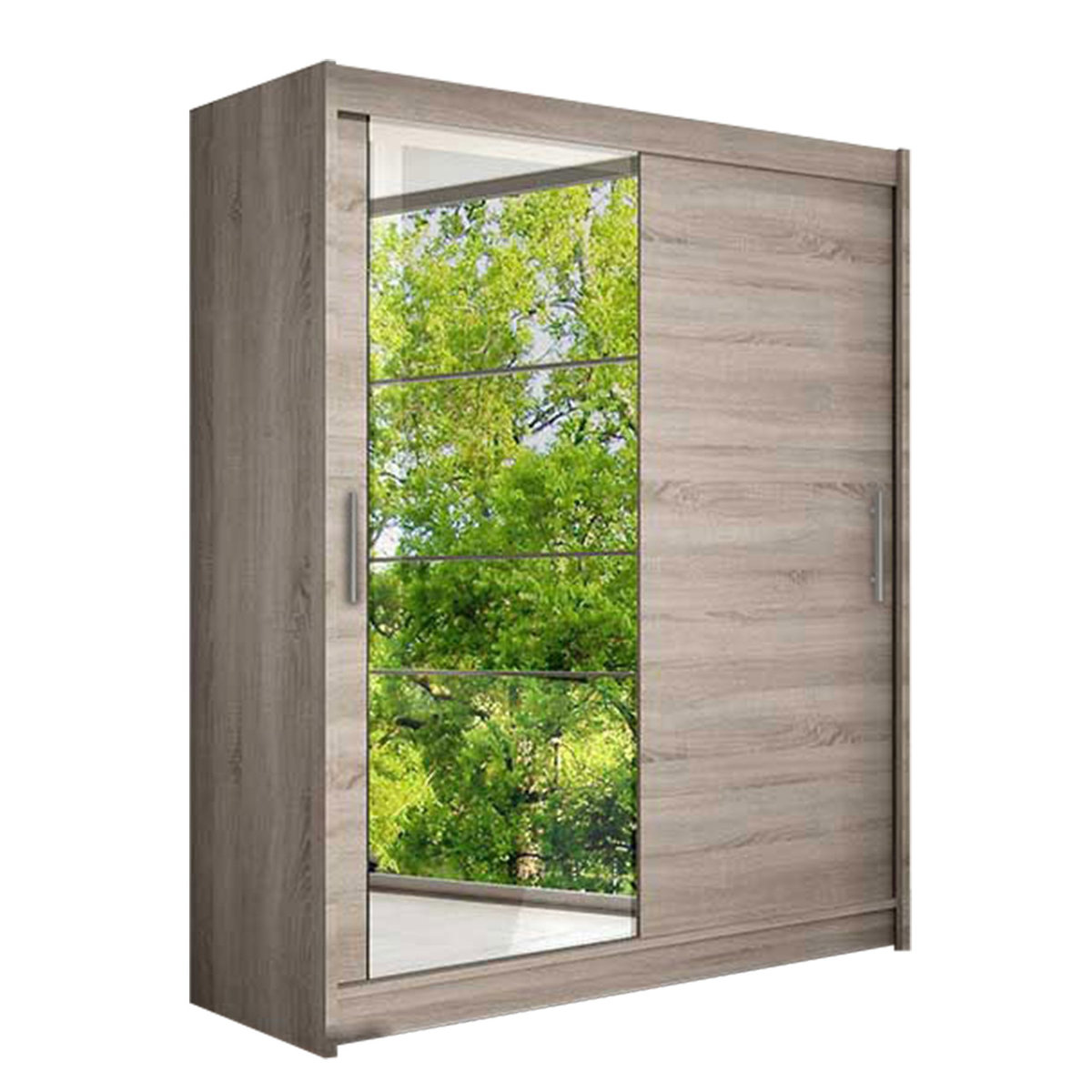 Szafa z drzwiami przesuwnymi Westa VI, Trufel / Lustro