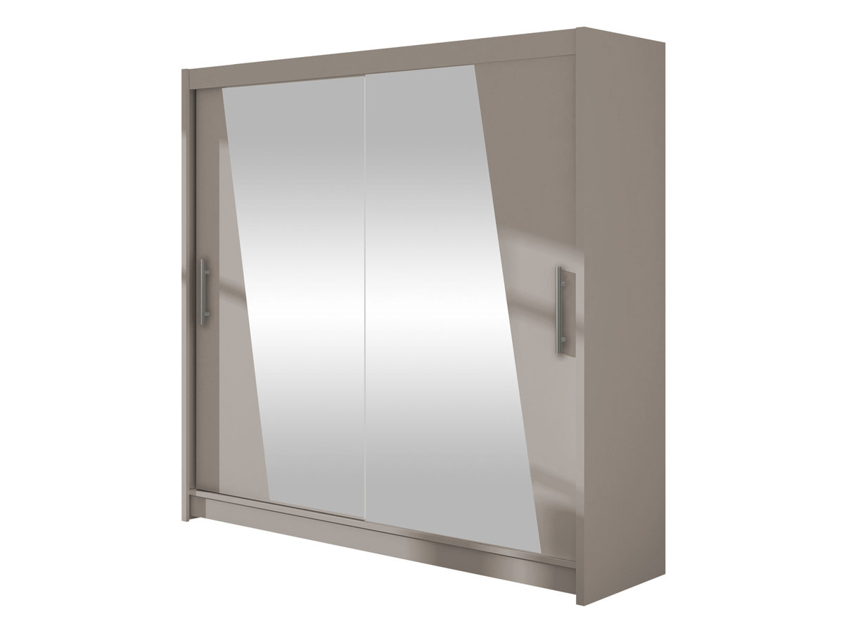 Szafa z drzwiami przesuwnymi London XIV, Kaszmir / Lustro
