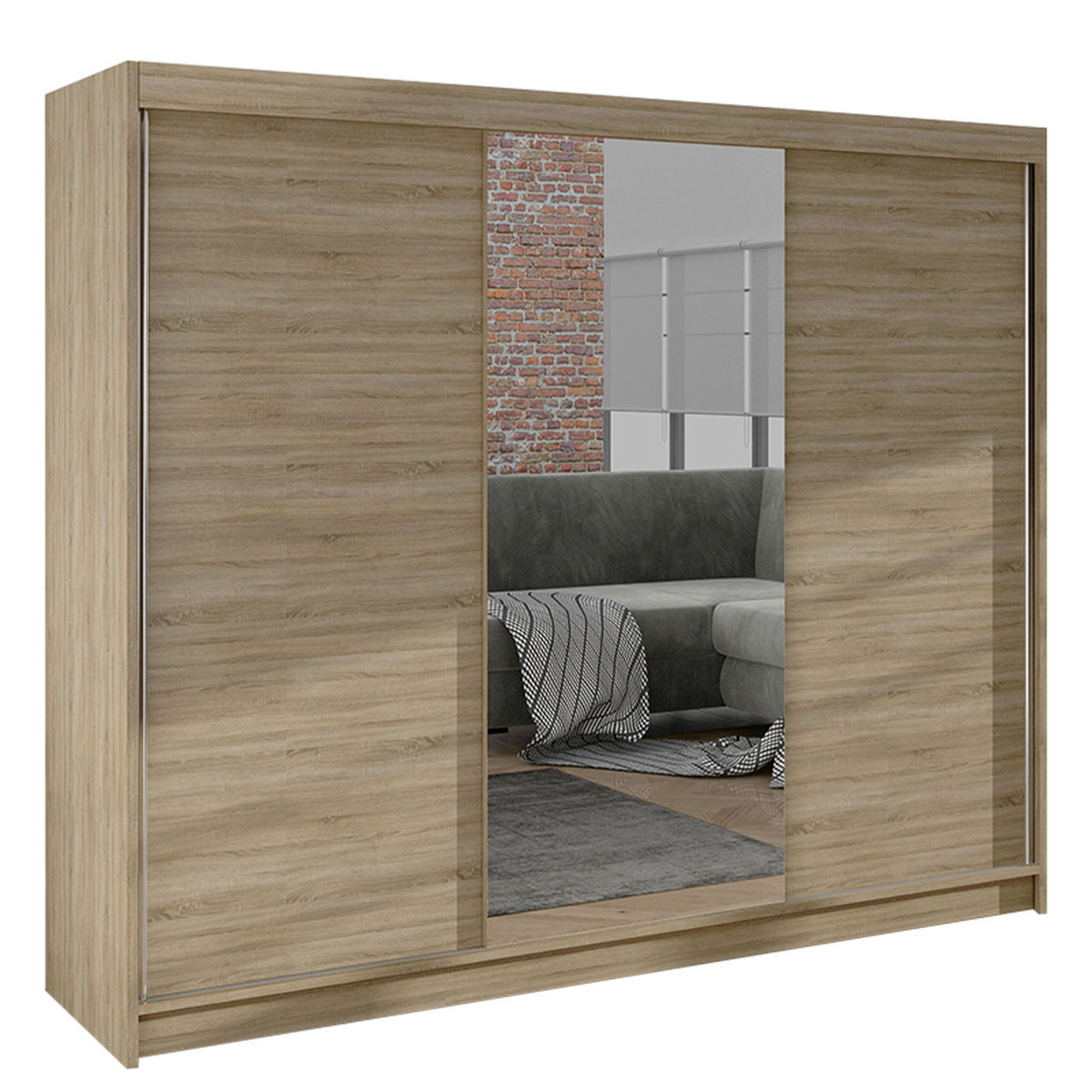 Szafa z drzwiami przesuwnymi Derby I, Dąb Sonoma