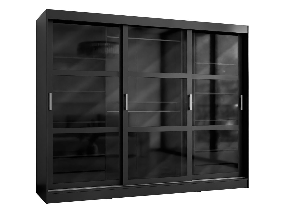 Szafa z drzwiami przesuwnymi Norlio 250, Czarny