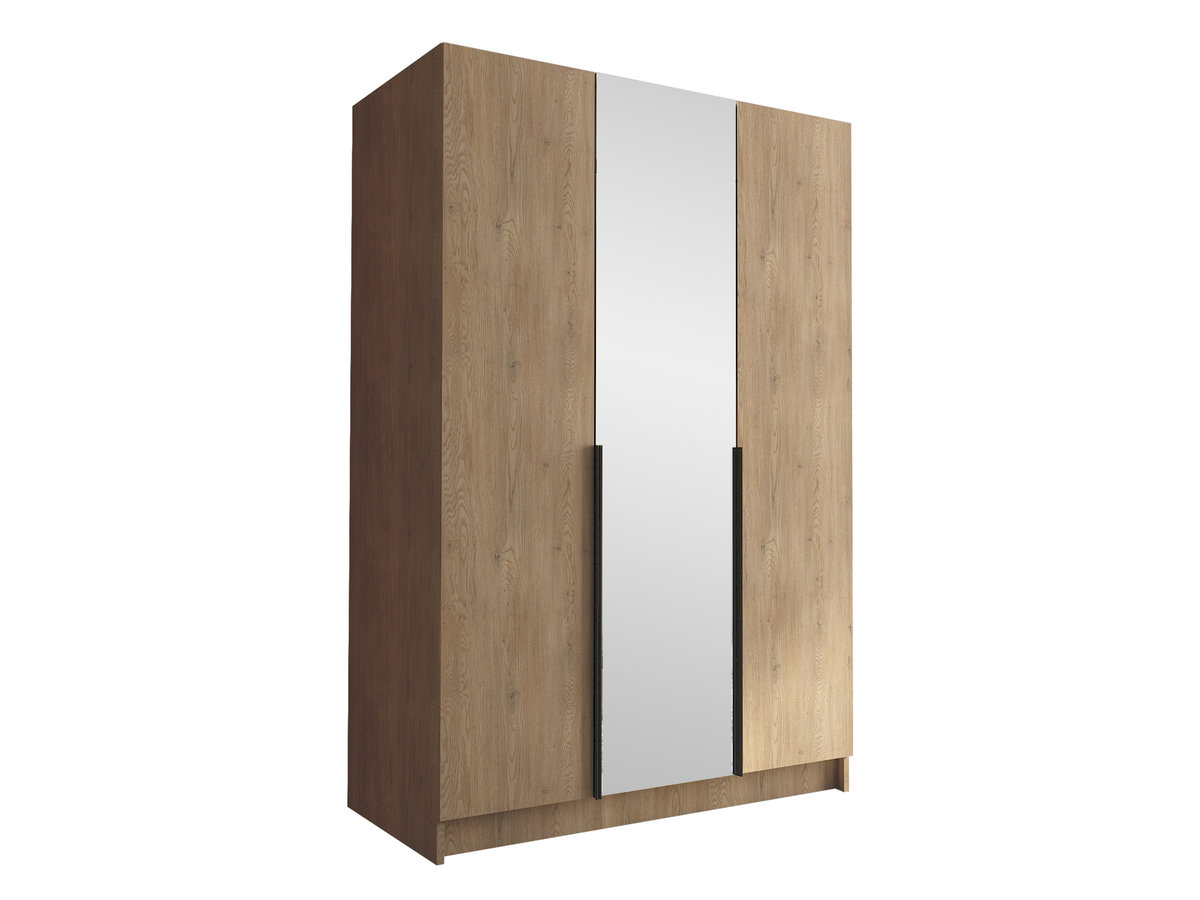 Szafa z lustrem Calia II, Dąb Cremona / Dąb Cremona + Czarny