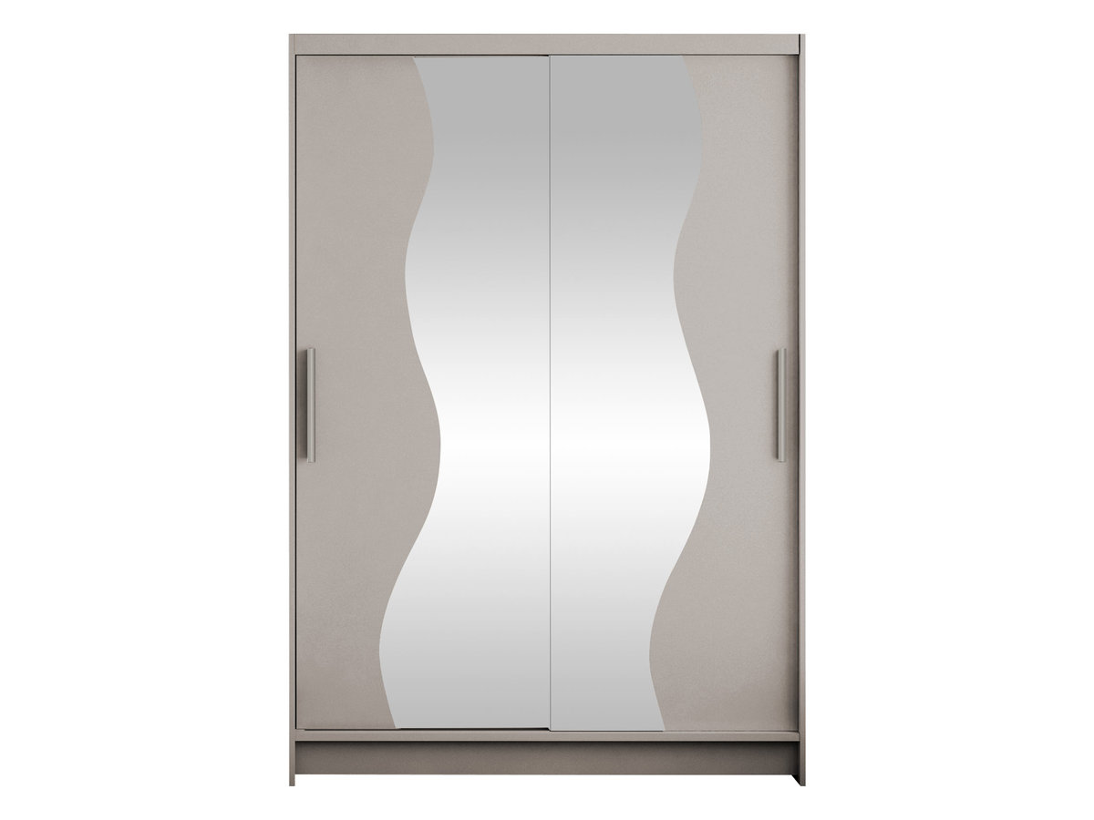 Szafa z drzwiami przesuwnymi Aldo S, Kaszmir / Lustro