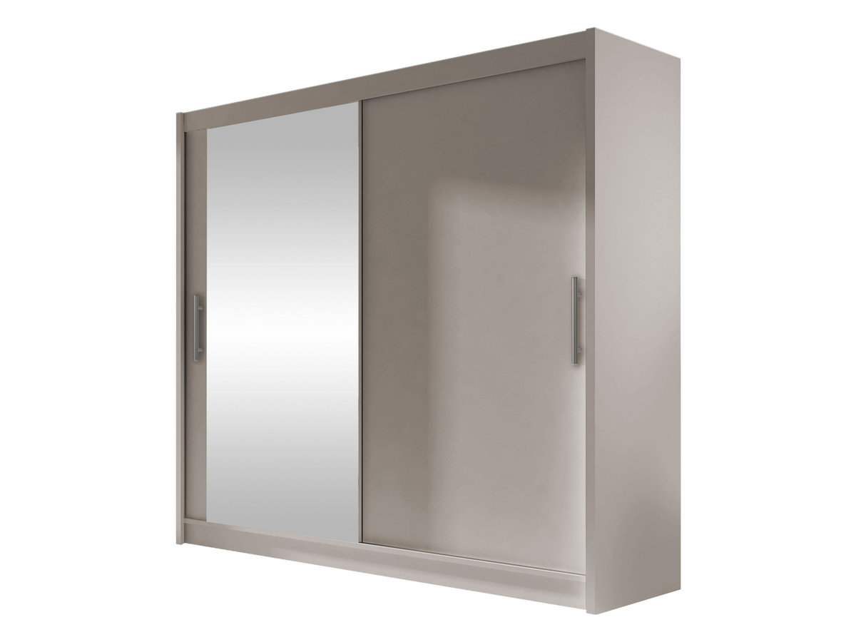 Szafa z drzwiami przesuwnymi London VI, Kaszmir / Lustro