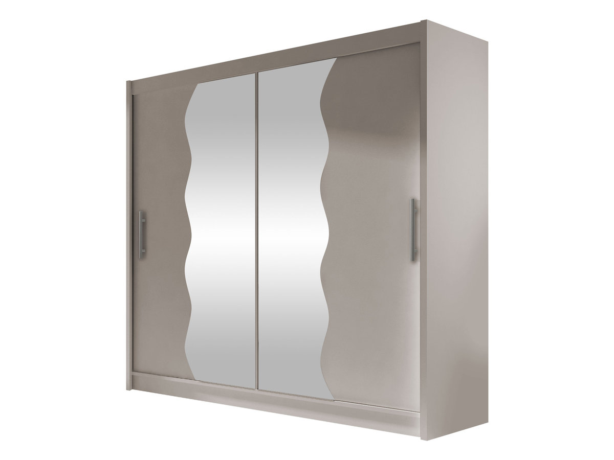 Szafa z drzwiami przesuwnymi London X, Kaszmir / Lustro